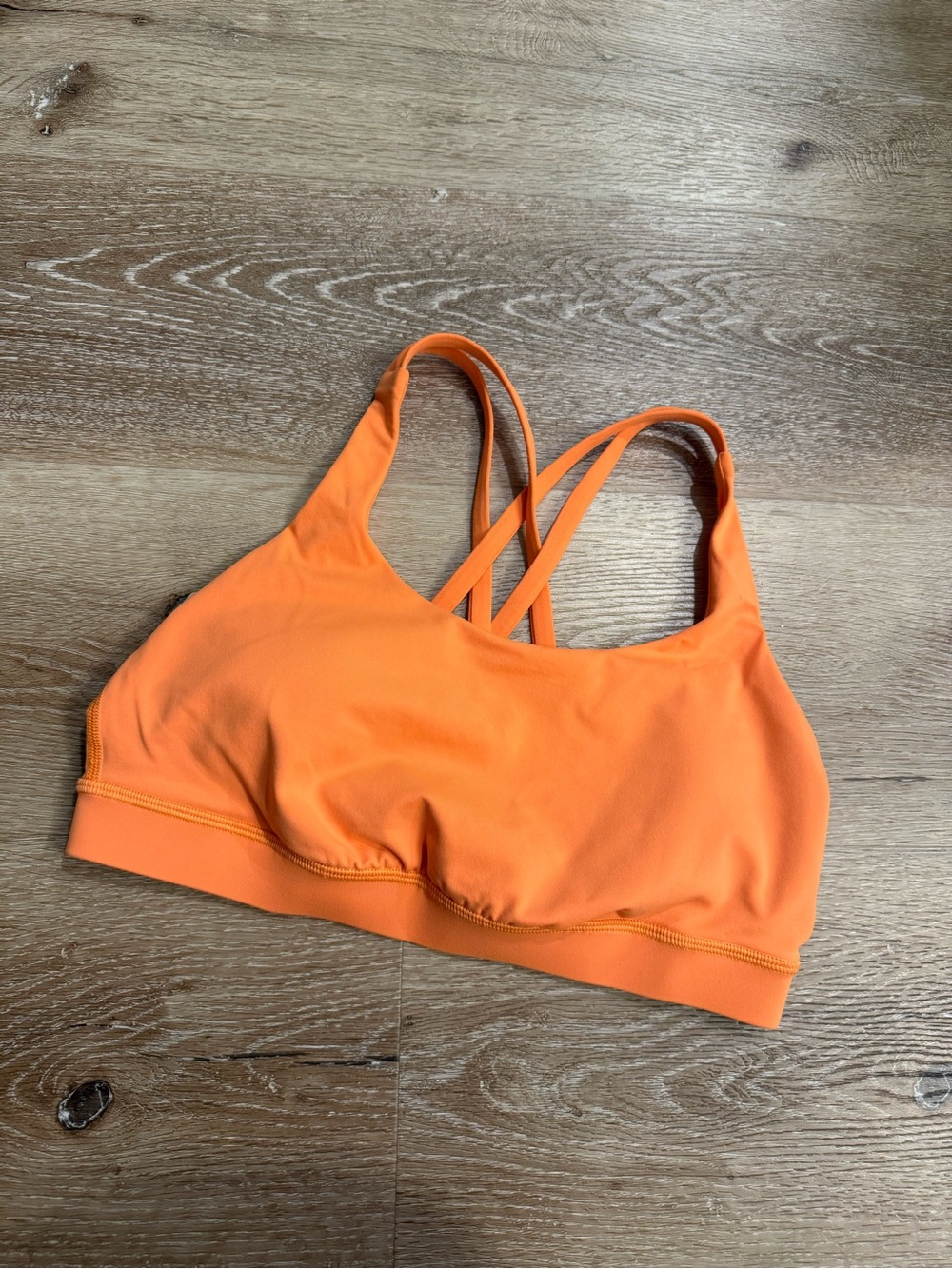 lululemon athletica Orange Double-Strap Sports Bra